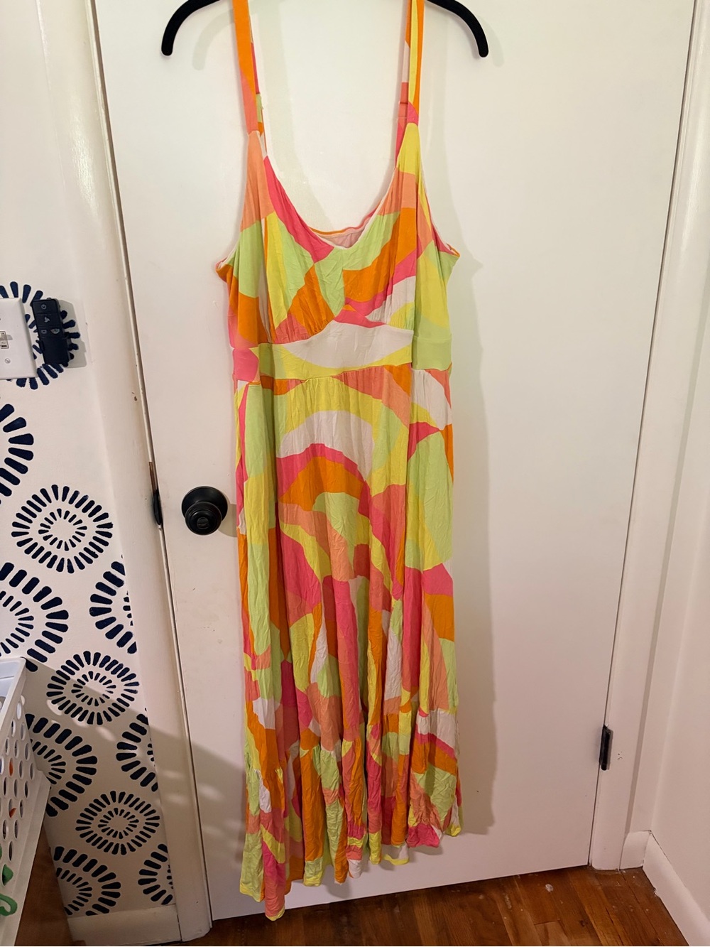torrid Multi-Color Sleeveless Abstract Print Maxi Dress